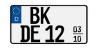Foto: Saisonkennzeichen für Leichtkrafträder